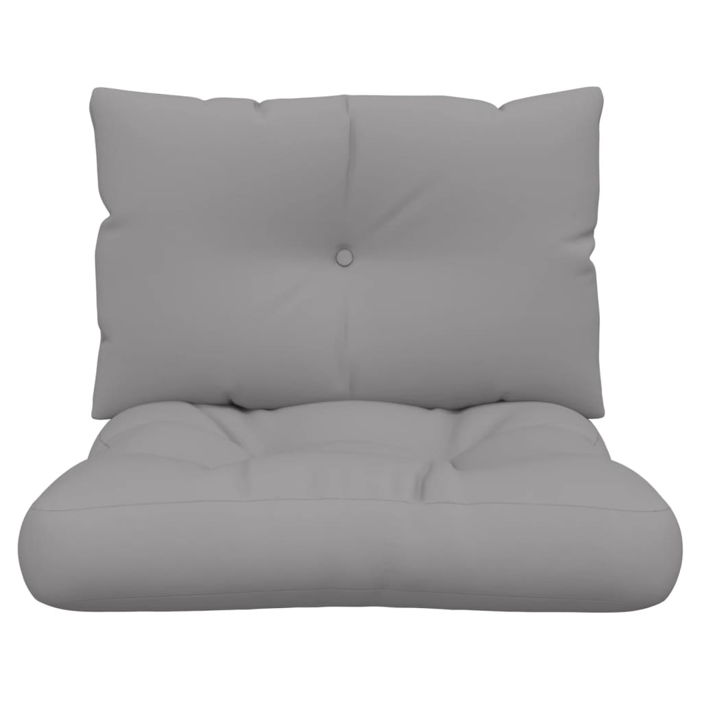 Palettenkissen 3-tlg. Taupe Stoff