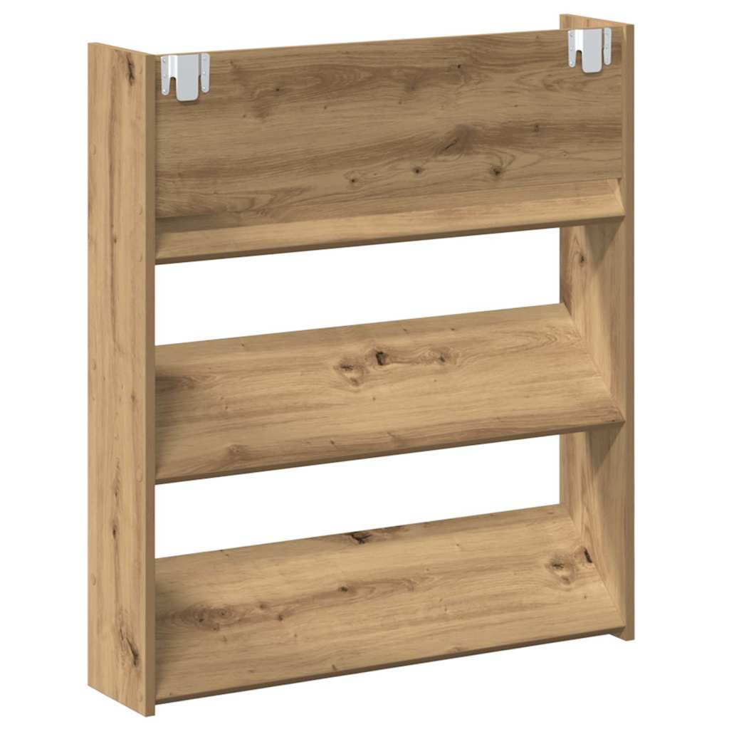 Wand-Schuhschränke 4 Stk. Weiß 60x18x60 cm Holzwerkstoff