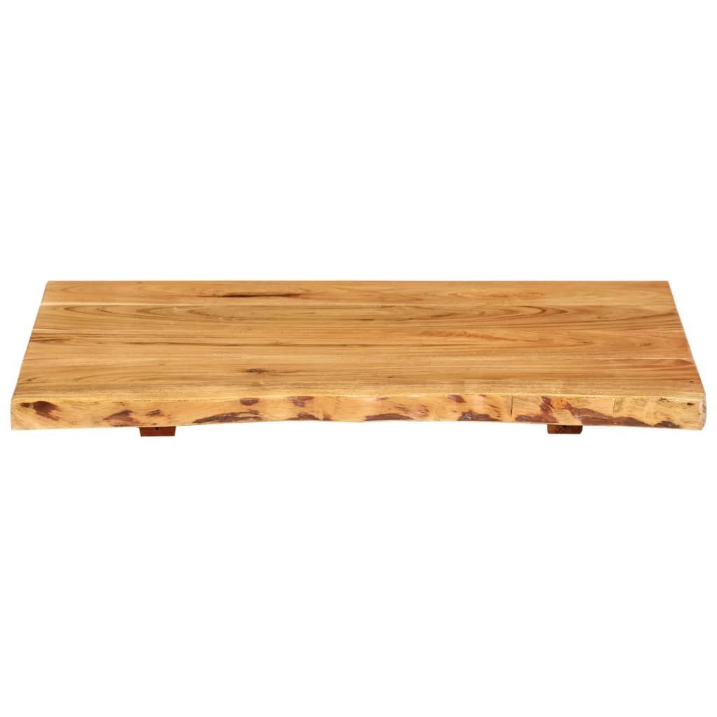 Badezimmer-Waschtischplatte Massivholz Akazie 100x52x2,5 cm