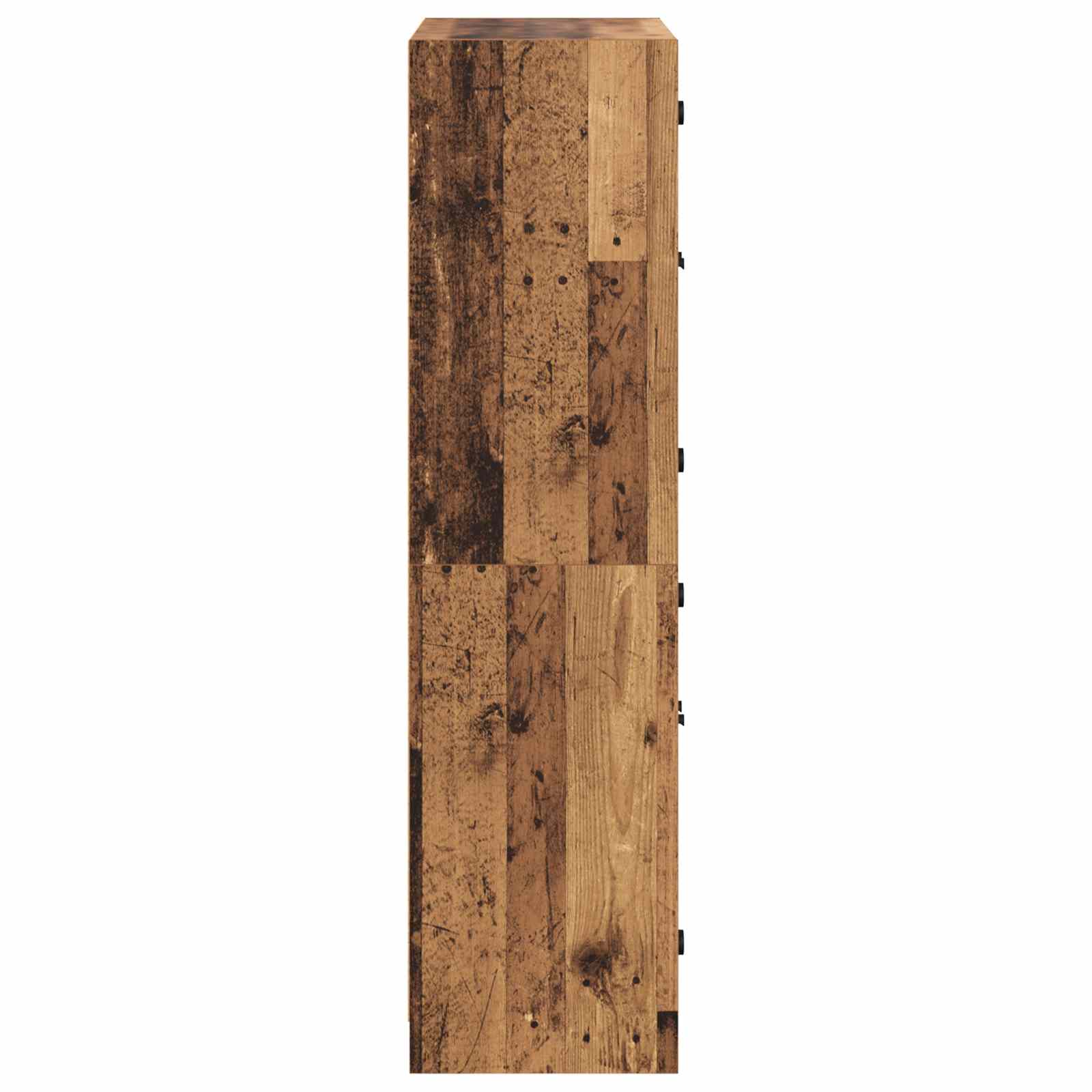 Bücherschrank mit Türen Weiß 136x37x142 cm Holzwerkstoff