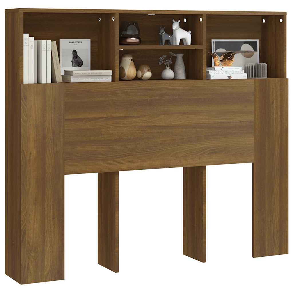 Bett-Kopfteil mit Ablagen Weiß 100x19x103,5 cm