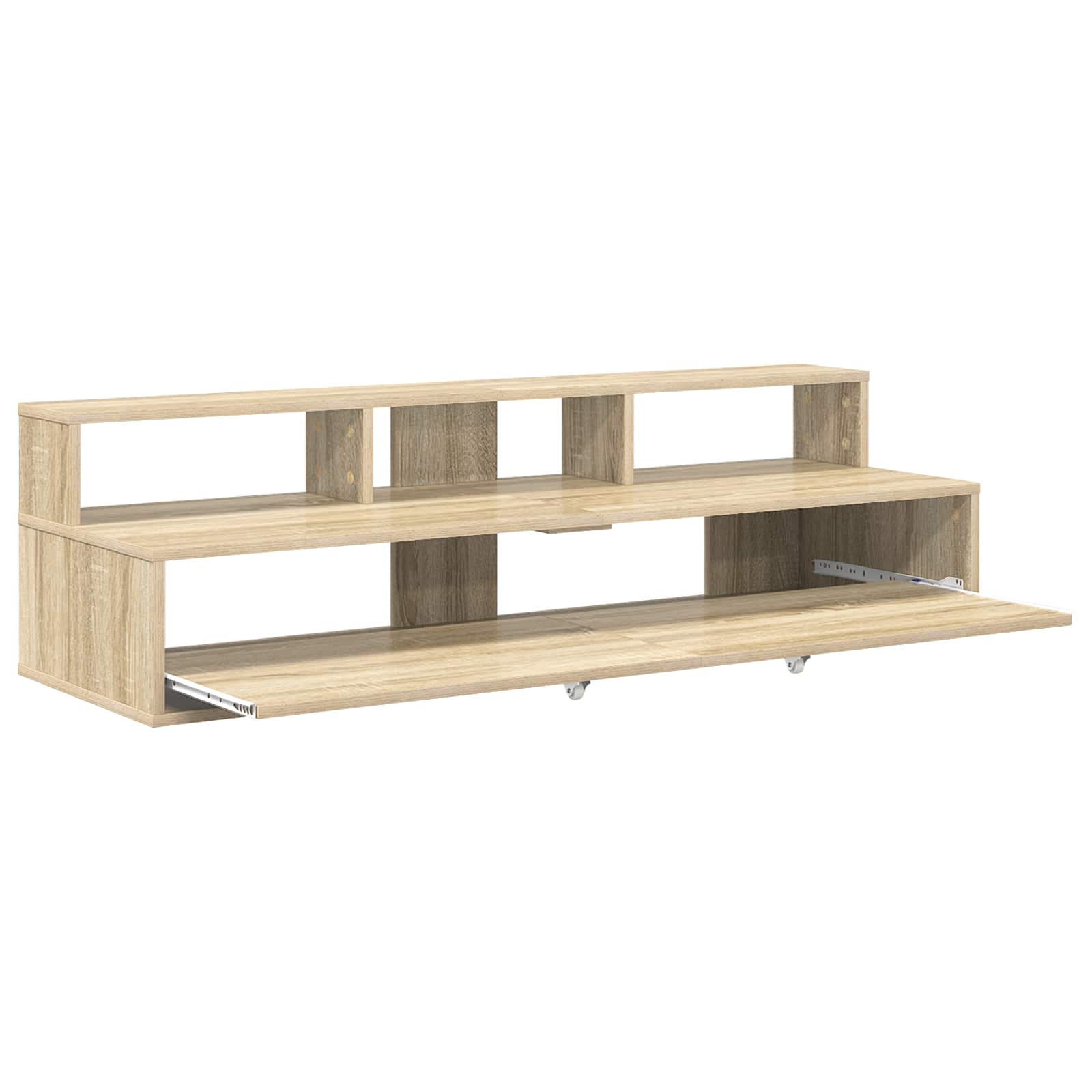 Studiotisch Weiß 152 x 42,5 x 36 cm Holzwerkstoff