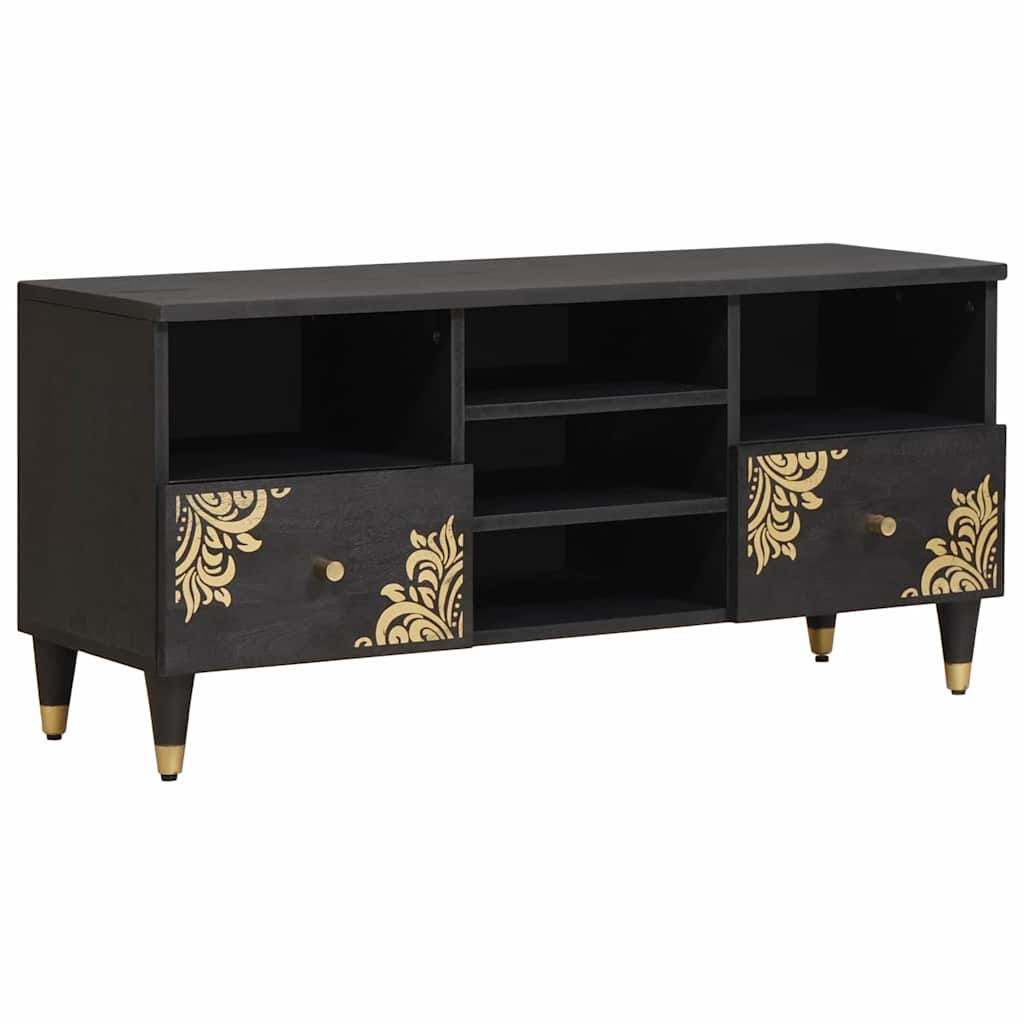 TV-Schränk Honigbraun 100 x 33 x 46 cm Massivholz Mango