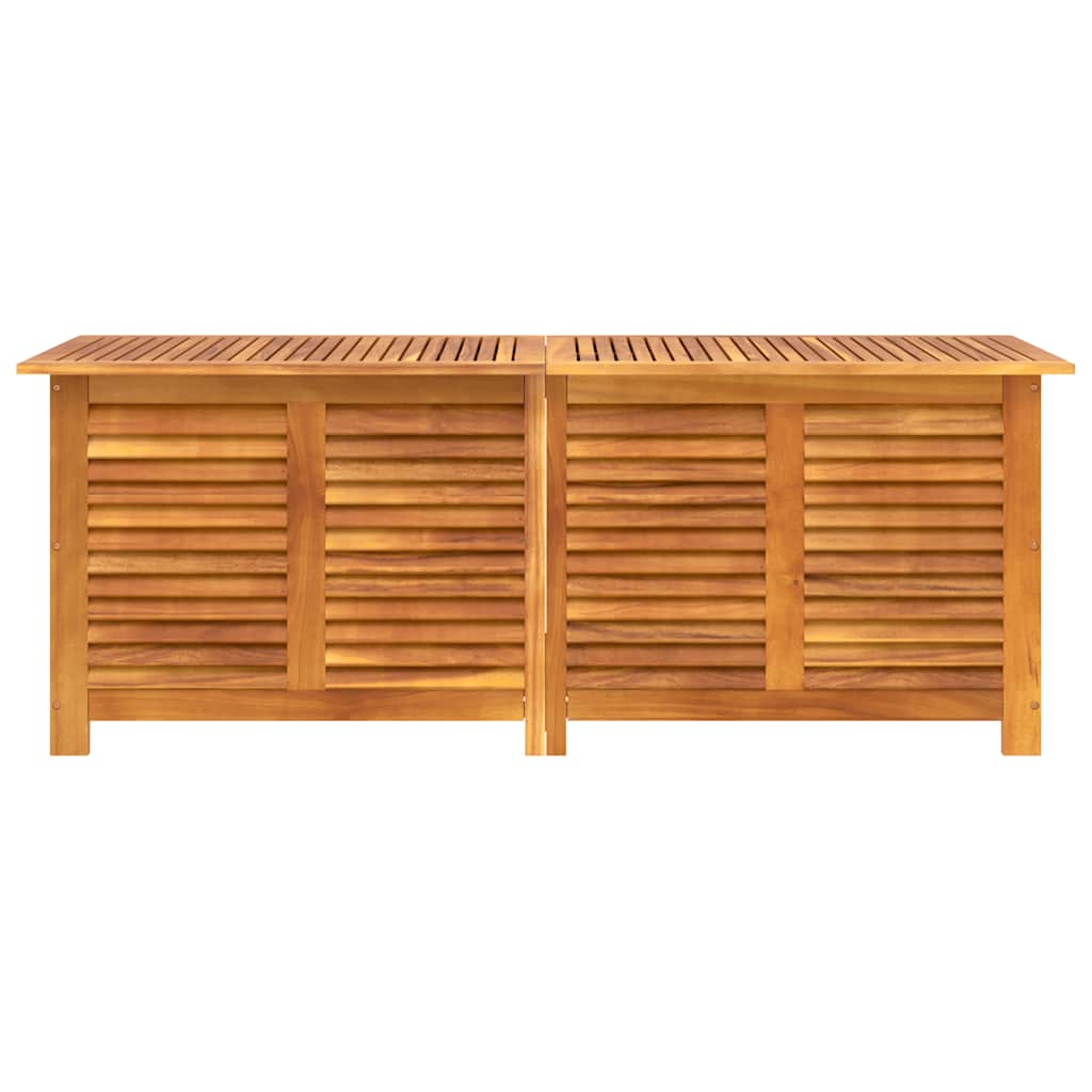 Gartenbox mit Lüftungsschlitzen 60x50x56 cm Massivholz Akazie