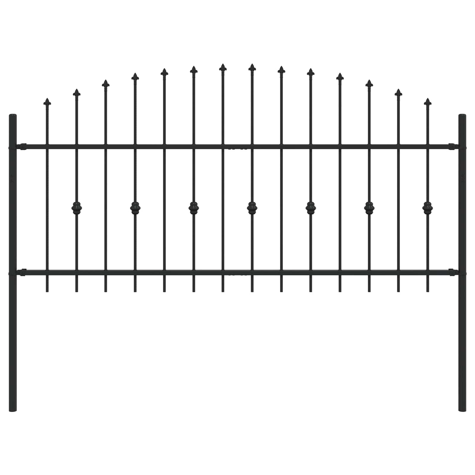 Spießzaun Asten Schwarz