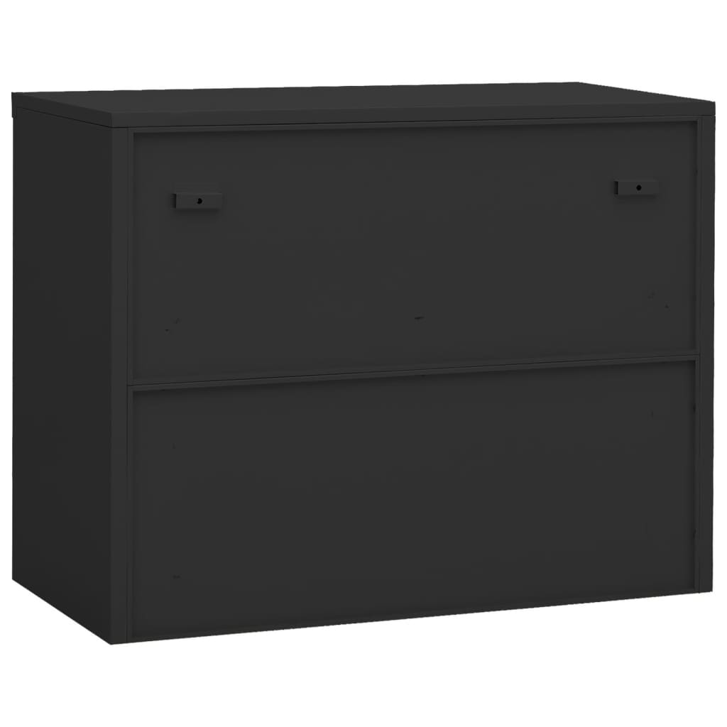 Büroschrank Weiß 90x40x70 cm Stahl