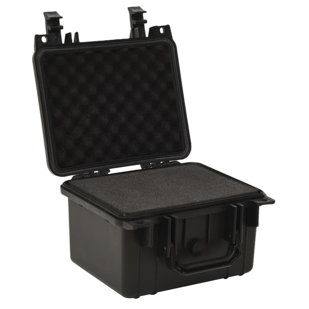 Koffer für Flugreise Tragbar Schwarz 46,5x21,5x17,5 cm PP