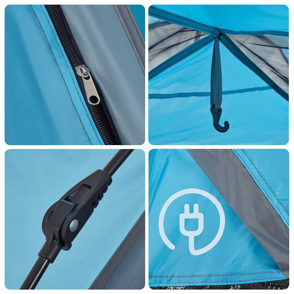 Kuppel-Campingzelt 2 Personen Grün Quick Release