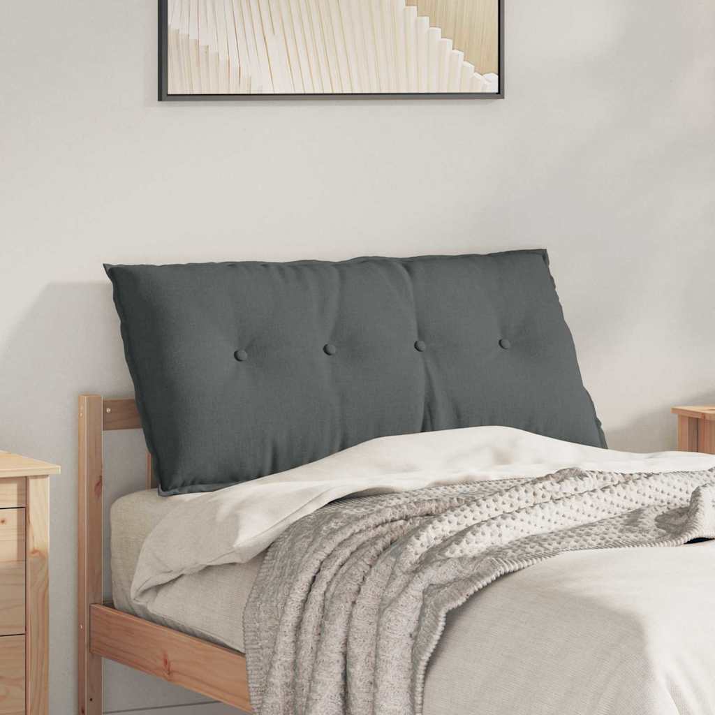 Rückenkissen Hellgrau 50 x 19 x 45 cm Stoff