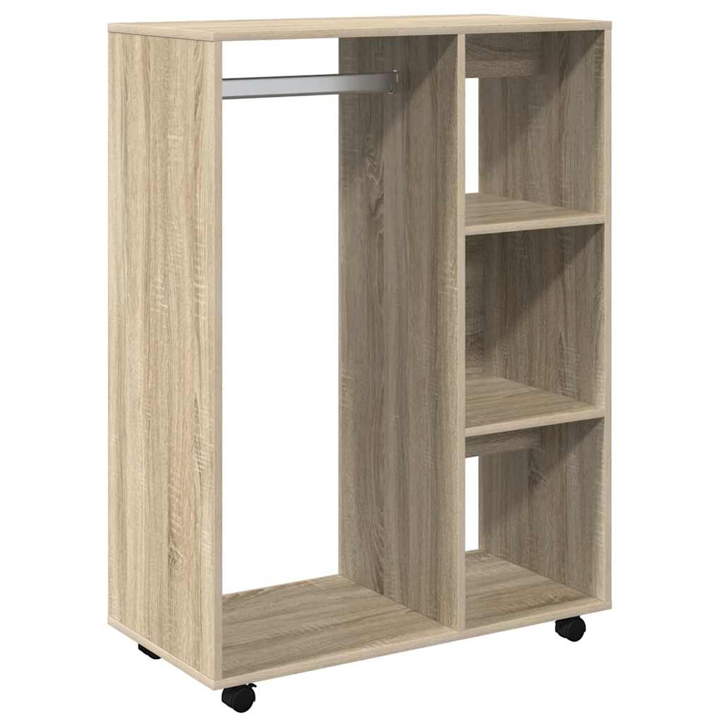 Kleiderschrank Weiß 80x40x110 cm Holzwerkstoff