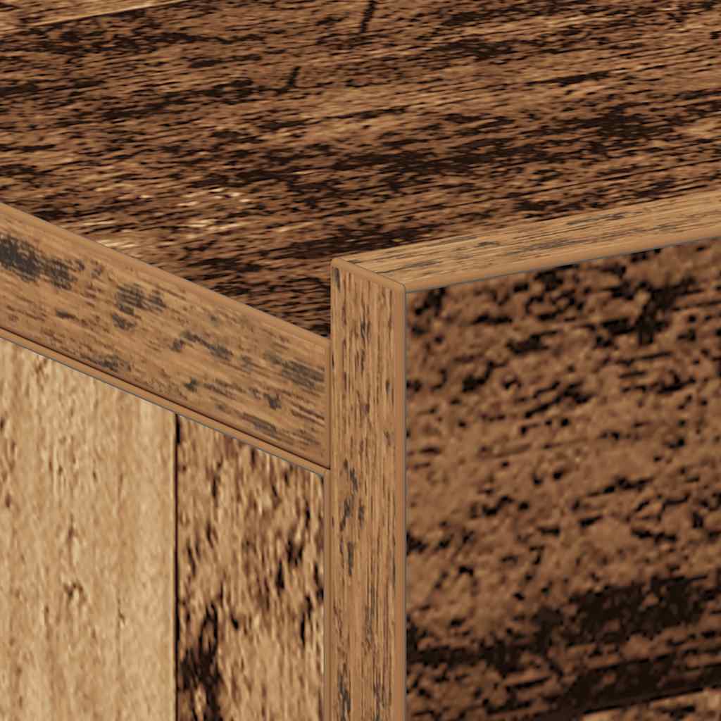 Hängender Nachttisch Weiß 40x30x15 cm Holzwerkstoff