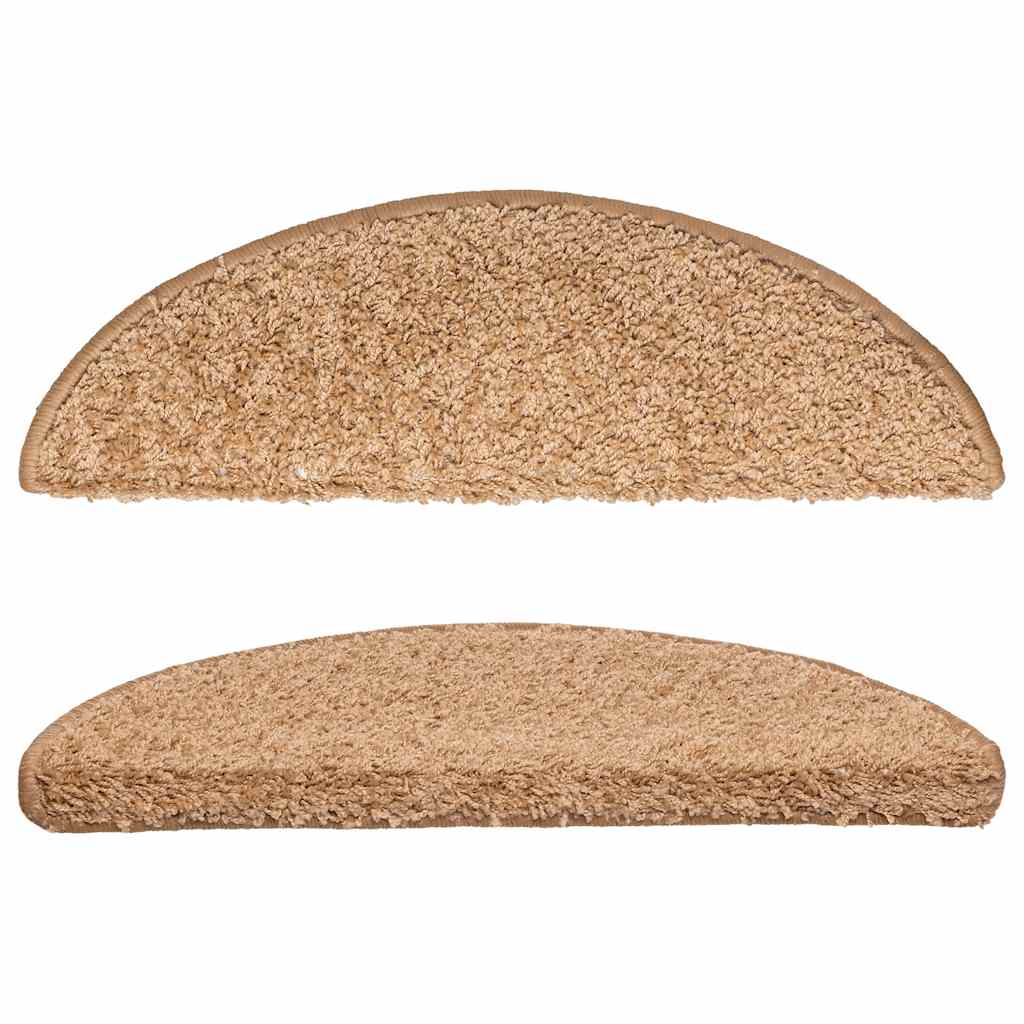 Stufenmatten 15 Stk. 56x17x3 cm Grau Halbrund