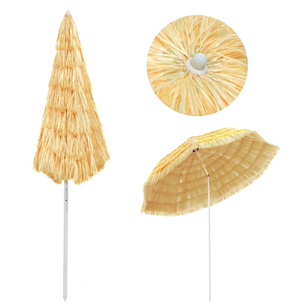 Strandschirm Natur 180 cm Hawaii-Stil