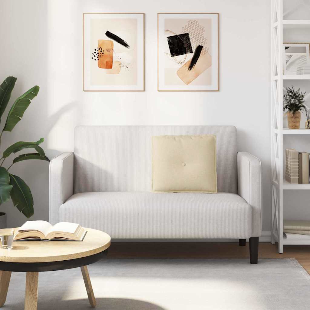 Rückenkissen Hellgrau 50 x 19 x 45 cm Stoff