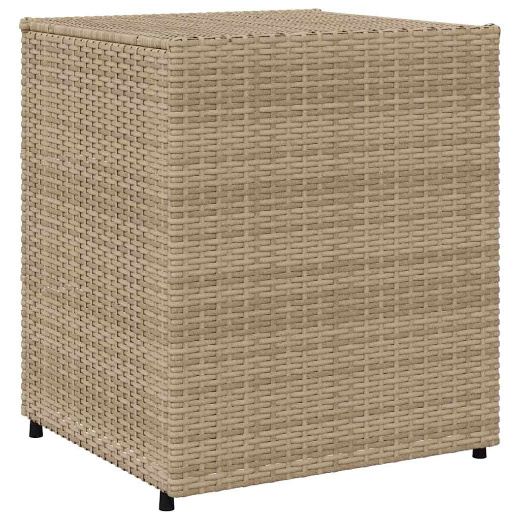 Gartenschrank Schwarz 55x59x80 cm Poly Rattan