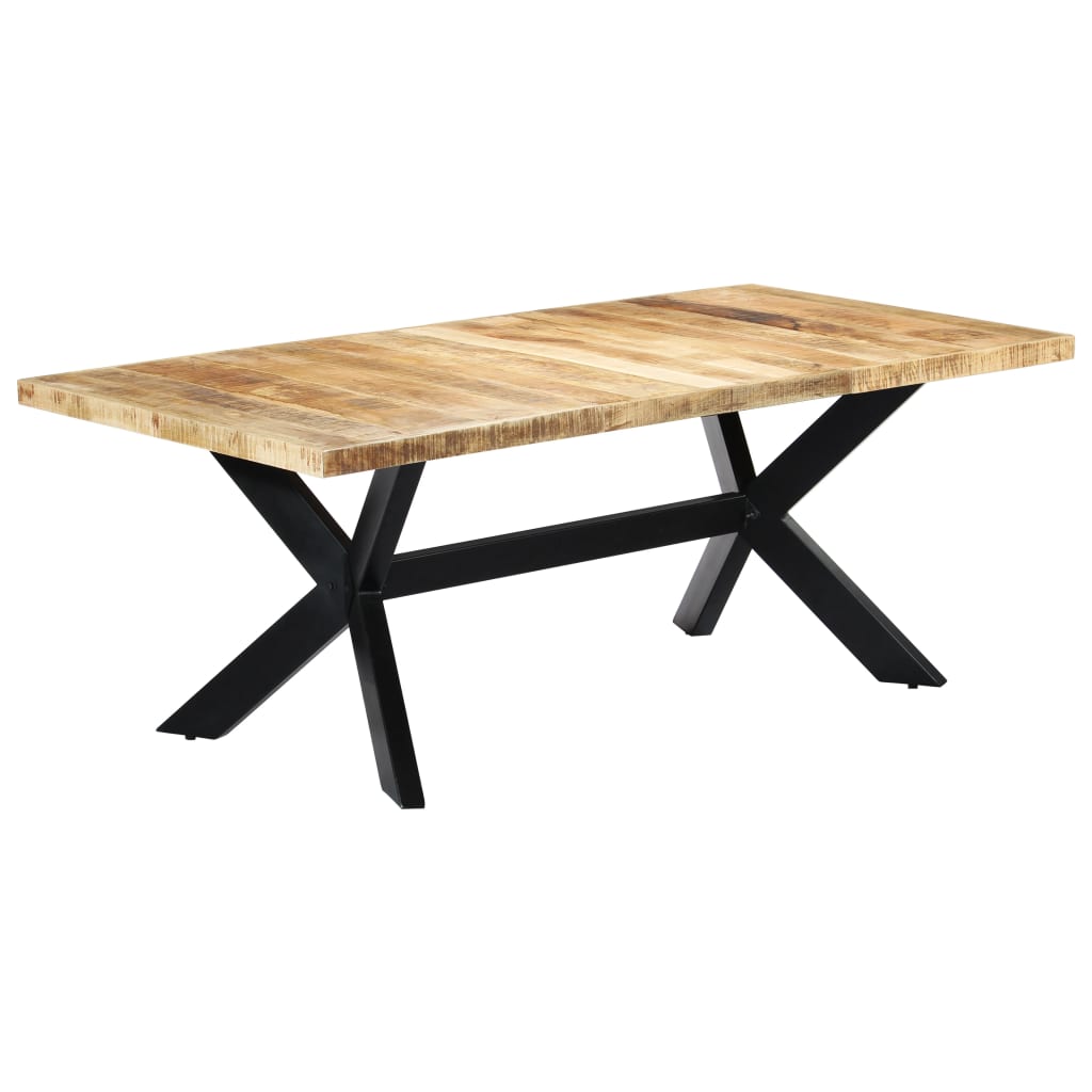 Esstisch Massivholz Mango und Stahlgestell 180 cm