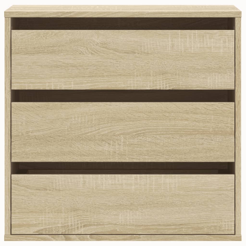 Schubladenschrank Schwarz Eichen-Optik 41 x 40 x 58 cm
