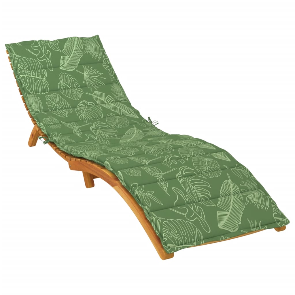 Liege-Kissen Blatt Blattmuster 200 x 70 x 3 cm Oxford-Stoff