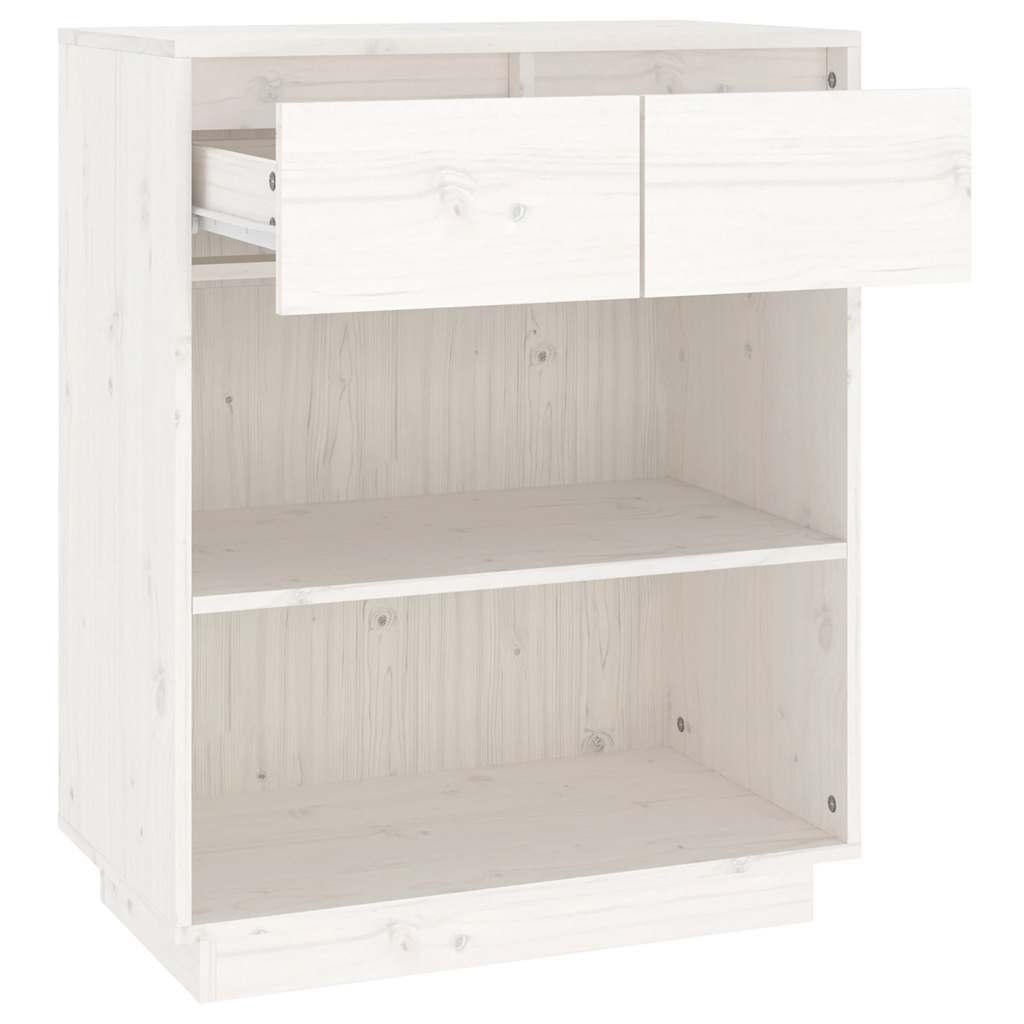 Beistellschrank 60x34x75 cm Massivholz Kiefer