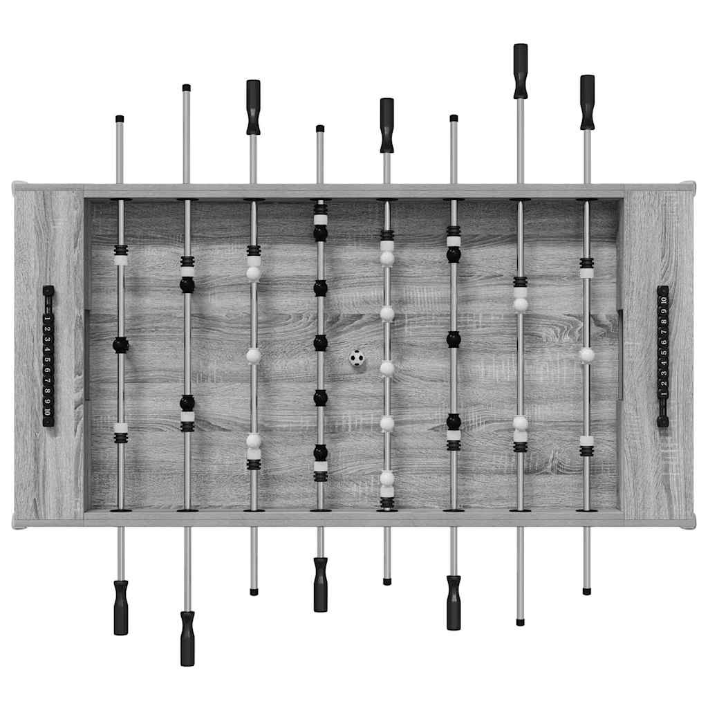 Tischfußballtisch Weiß 146,5 x 74 x 85 cm Holzwerkstoff