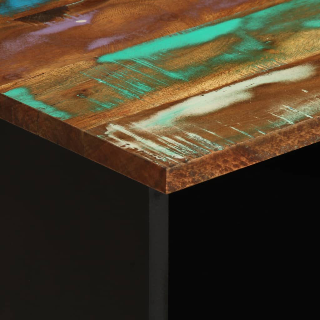TV-Schrank 100x34x46 cm Raues Massives Mangoholz