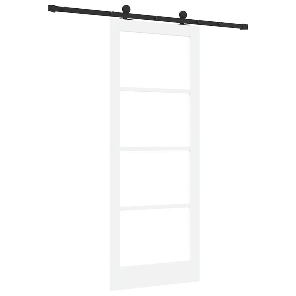 Schiebetür ORKDAL Natürlich und Schwarz 61 x 198,5 cm
