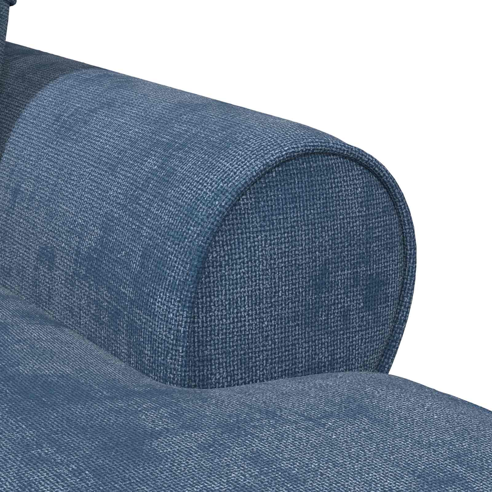 Chaise Lounge mit Rock mit Kissen Creme 157 x 91 x 91 cm ARES