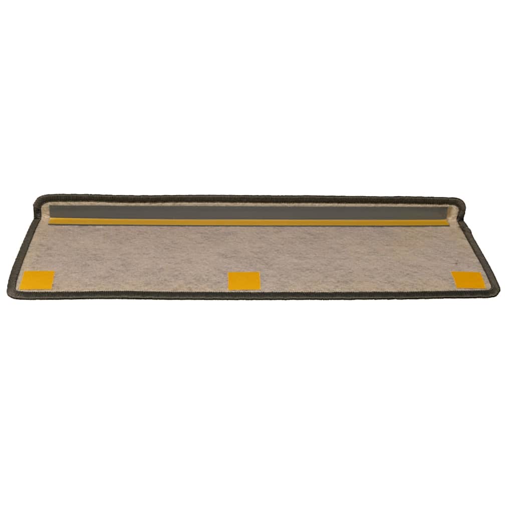 Treppenmatten Selbstklebend Sisal-Look 15 Stk. 65x21x4 Platina