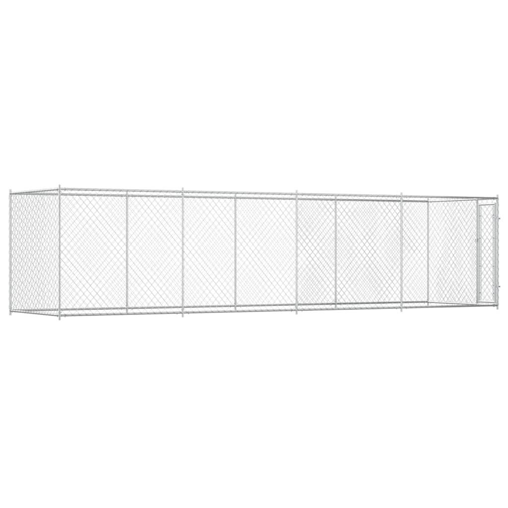 Outdoor-Hundezwinger mit Überdachung 382x192x225 cm