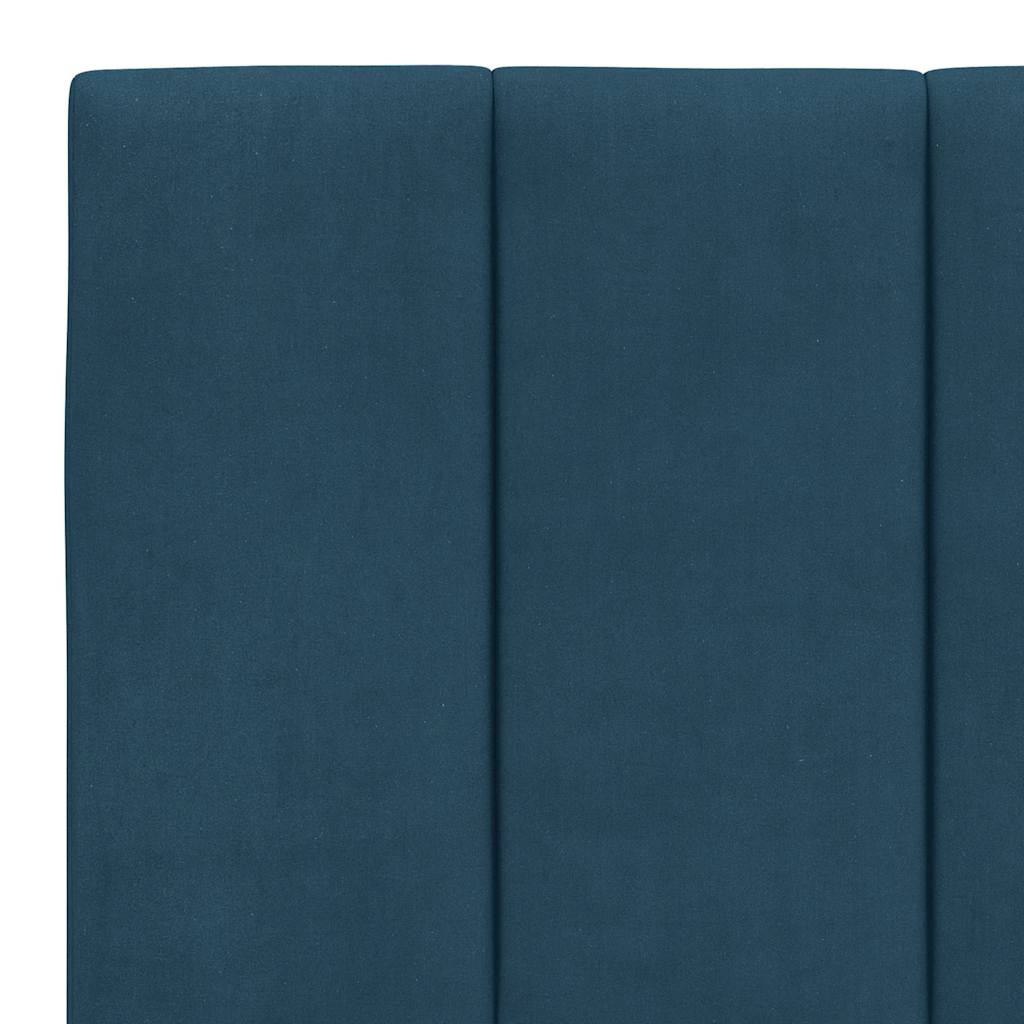 Bett mit Matratze "Hanko" Hellgrau 80x200 cm Samt