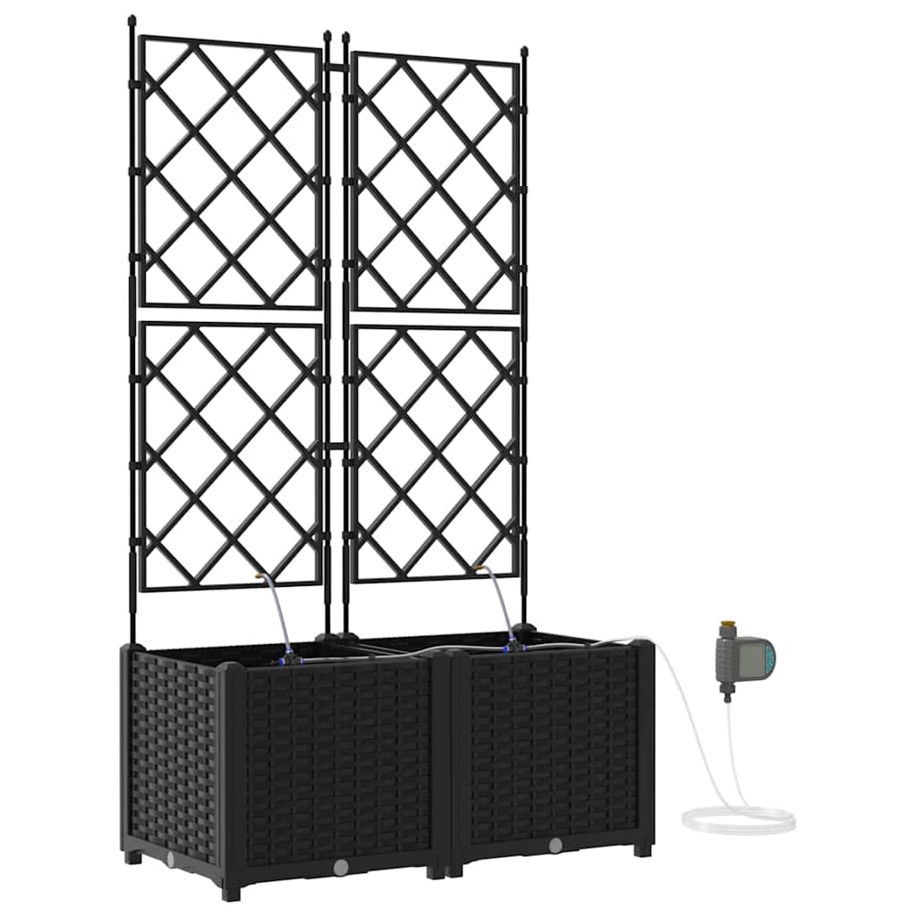 Garten-Pflanzgefäß 4 Stk. Braun 160 x 40 x 22 cm PP