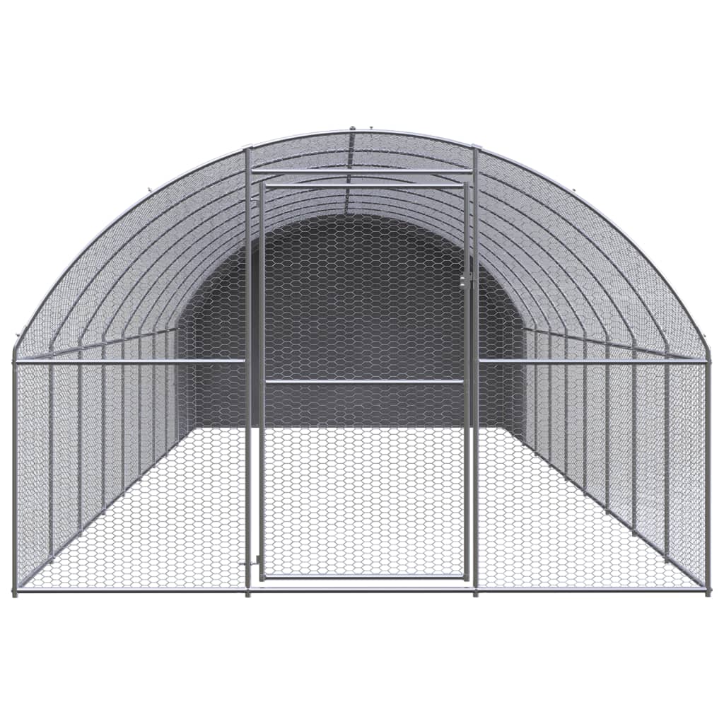 Outdoor-Hühnerstall 3x2x2 m Verzinkter Stahl