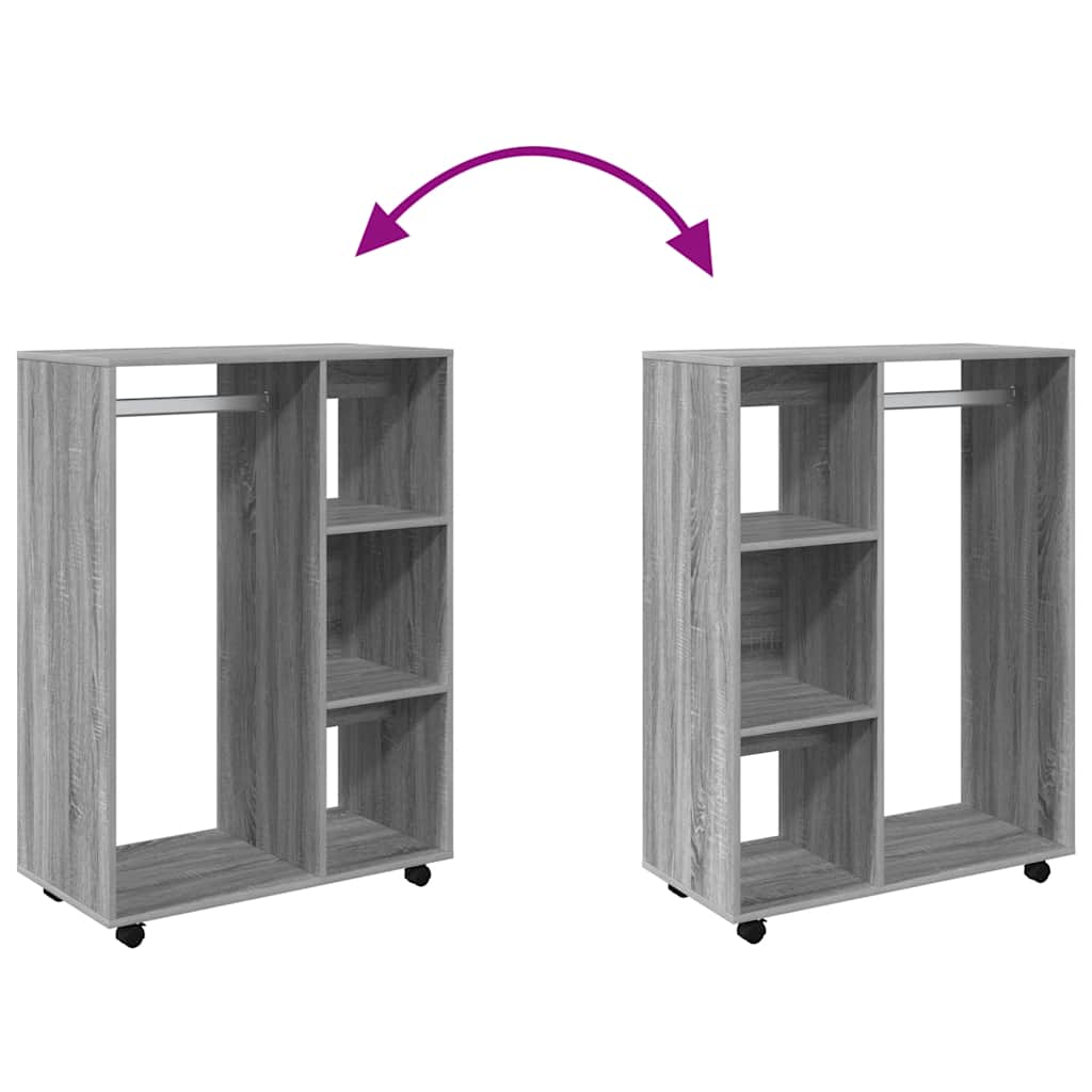 Kleiderschrank Weiß 80x40x110 cm Holzwerkstoff