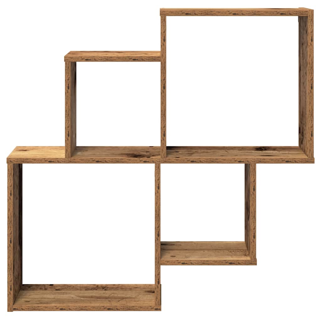 Würfelregal Weiß 80x15x78,5 cm Holzwerkstoff