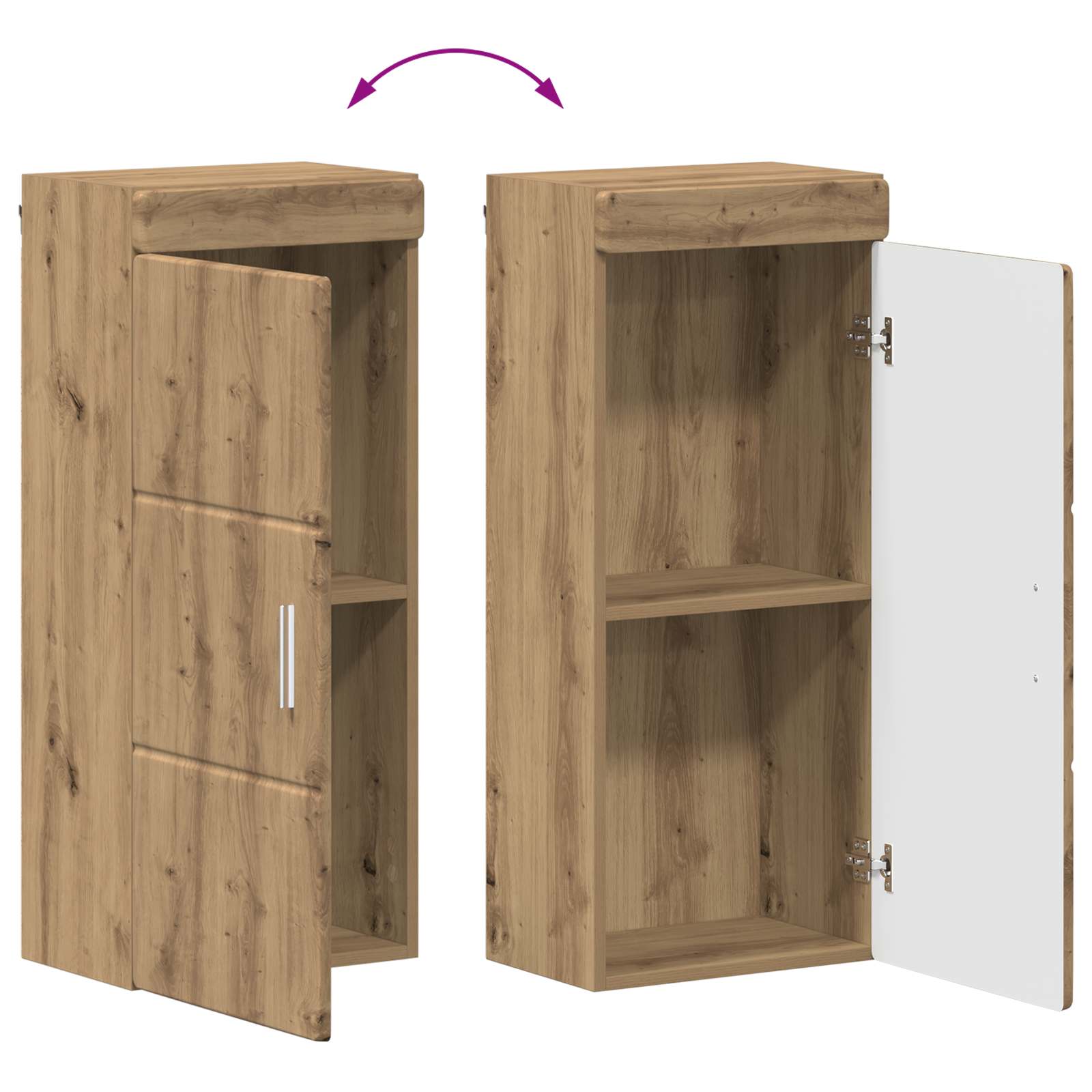 Badezimmermöbel-Set TULUM 2 pcs Weiß 60 x 34 x 63 cm