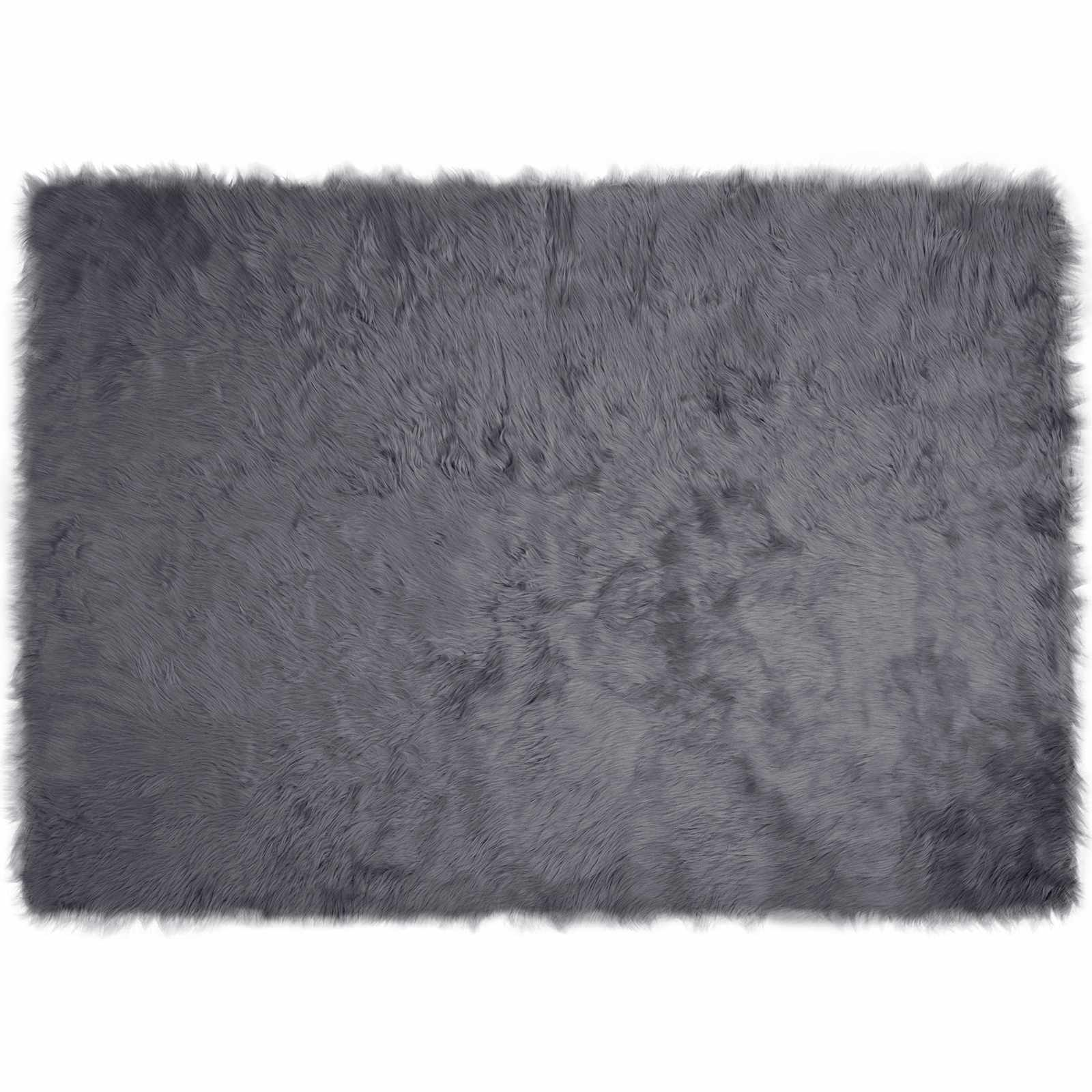 Teppich aus Kunstschaffell TAFALLA Weiß 60 x 110 cm Polyester