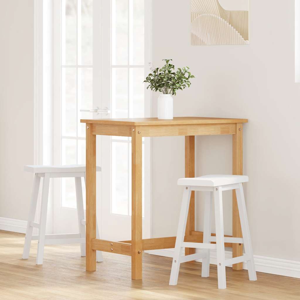 Barhocker 2 Stk. Massivholz