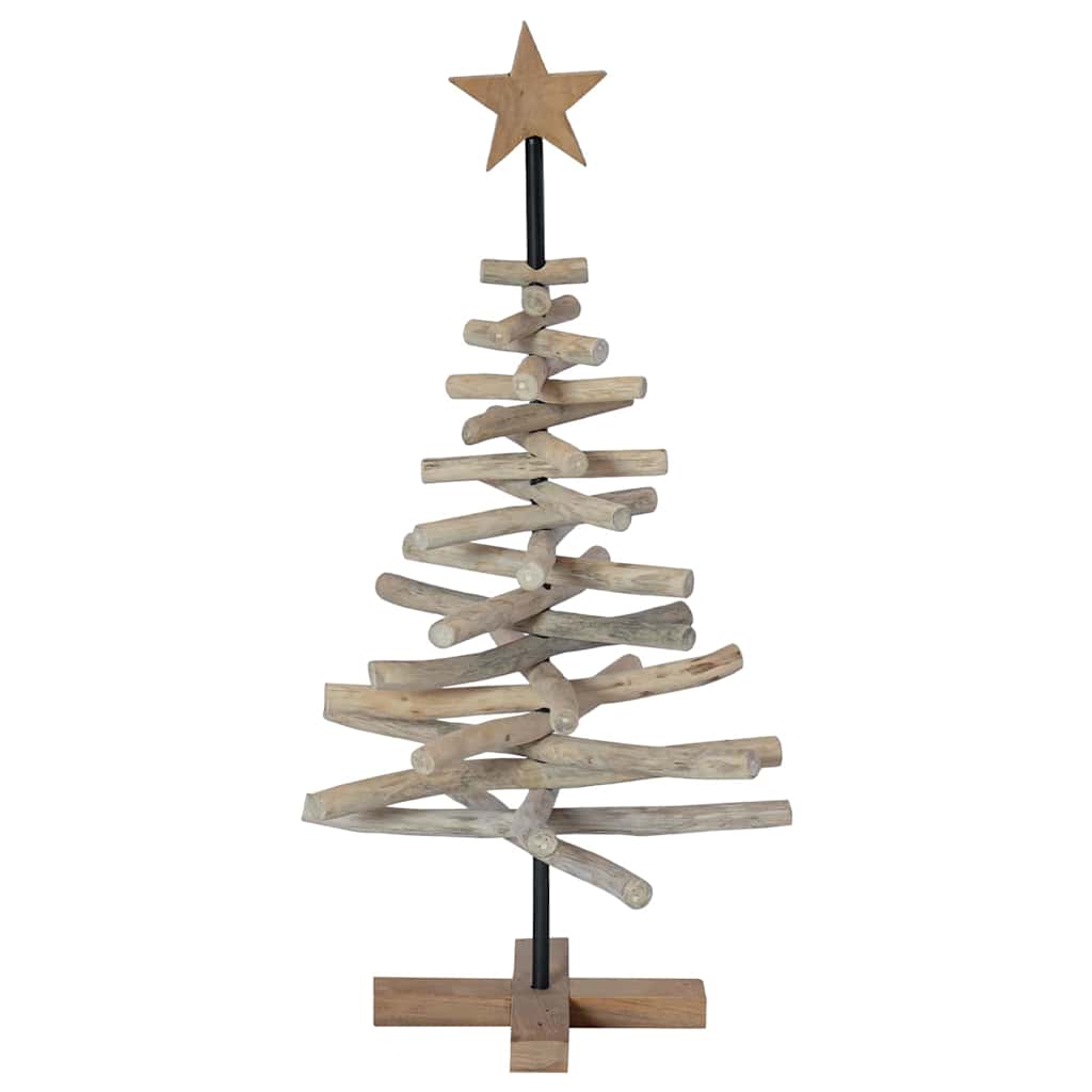 Weihnachtsbaum mit Ständer Braun 60 cm Massivholz Teak