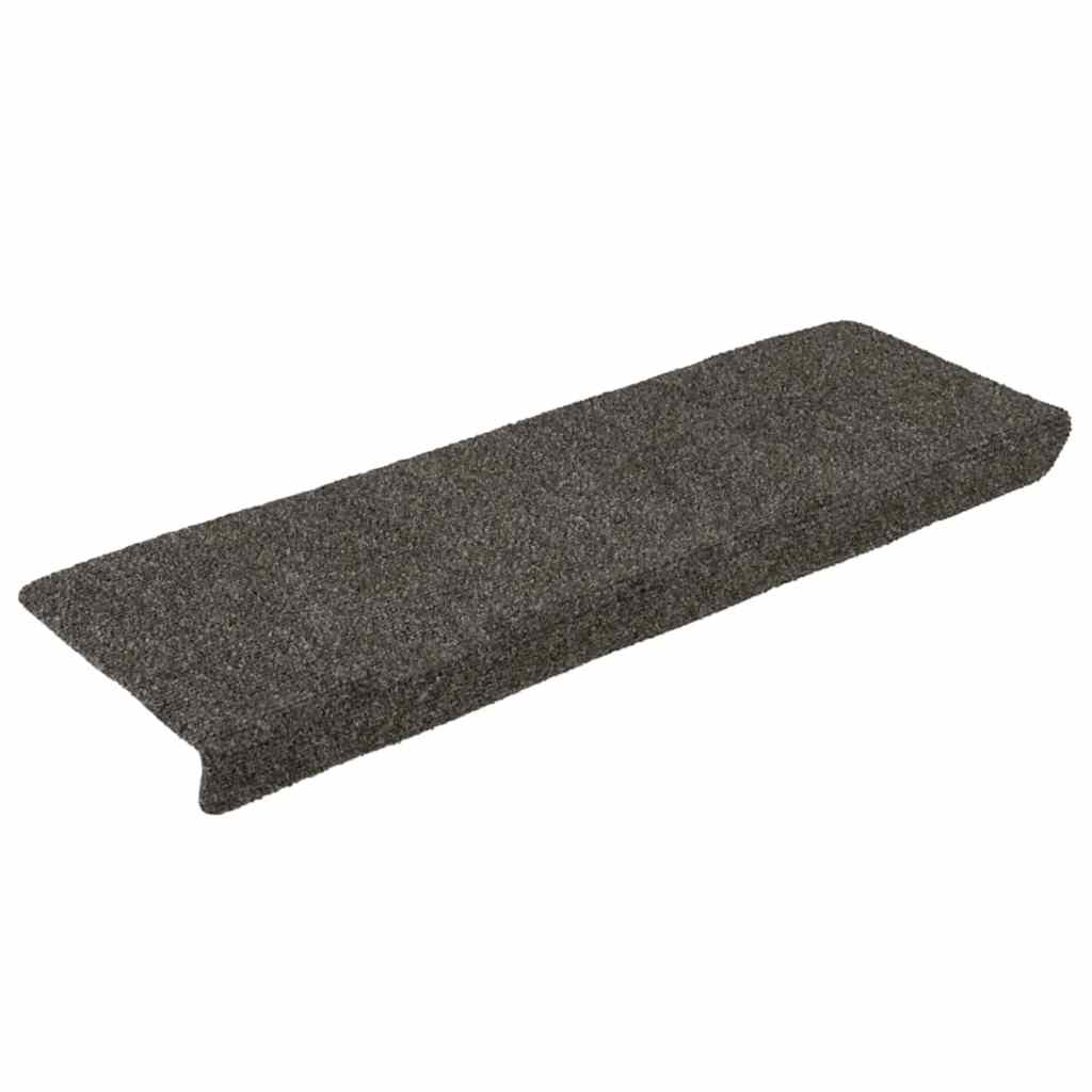 Stufenmatten Selbstklebend 15 Stk. 65x21x4 cm Hellbraun Rechteckiger Rand