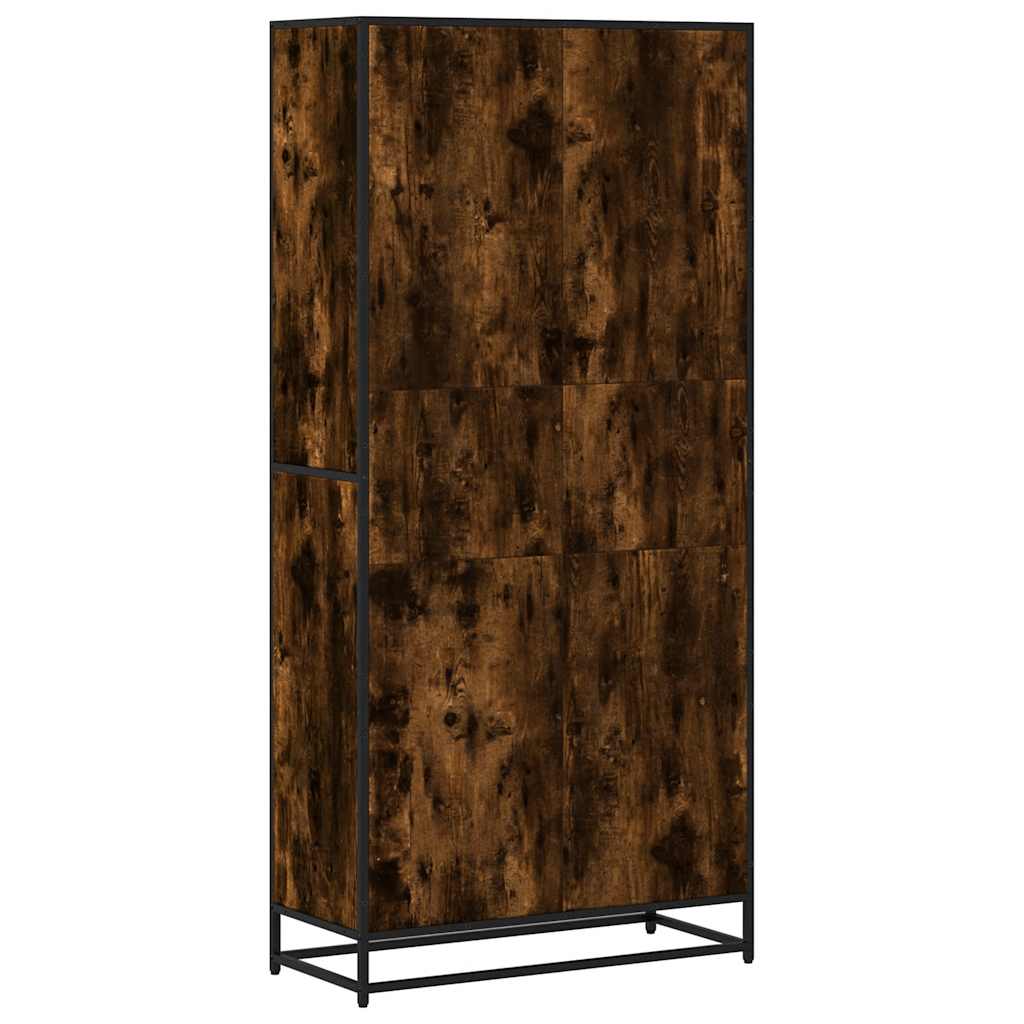 Bücherregal Schwarz 60x35x139 cm Holzwerkstoff