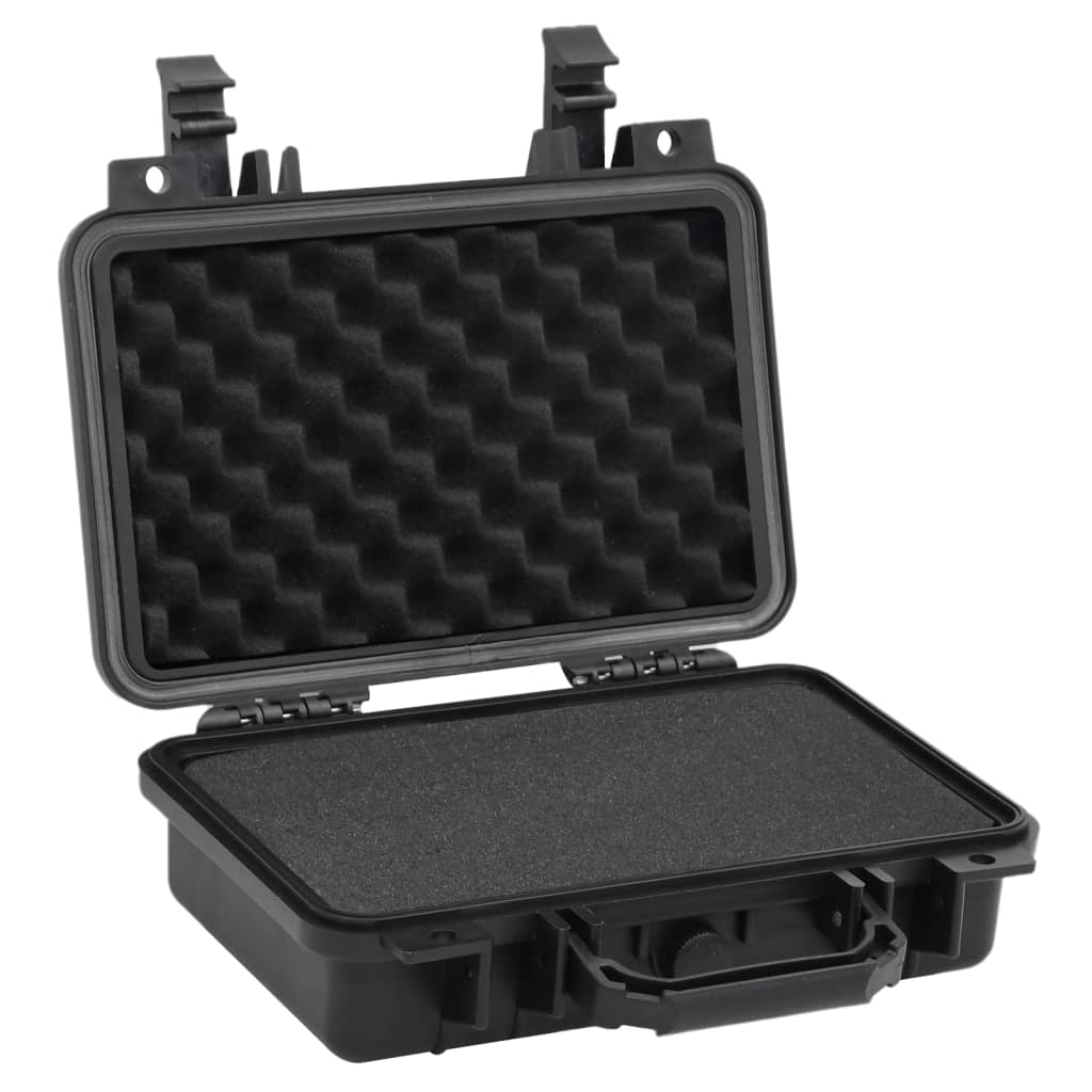Koffer für Flugreise Tragbar Schwarz 46,5x21,5x17,5 cm PP