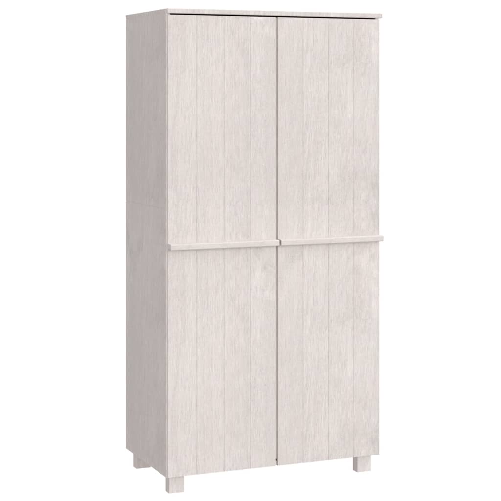 Kleiderschrank HAMAR Honigbraun 89x50x180 cm Massivholz Kiefer