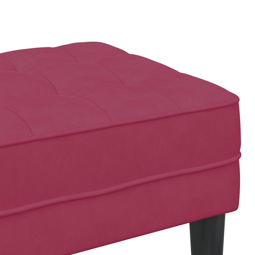 Bank mit Kissen Hellgrau 113 x 57 x 39 cm Samt