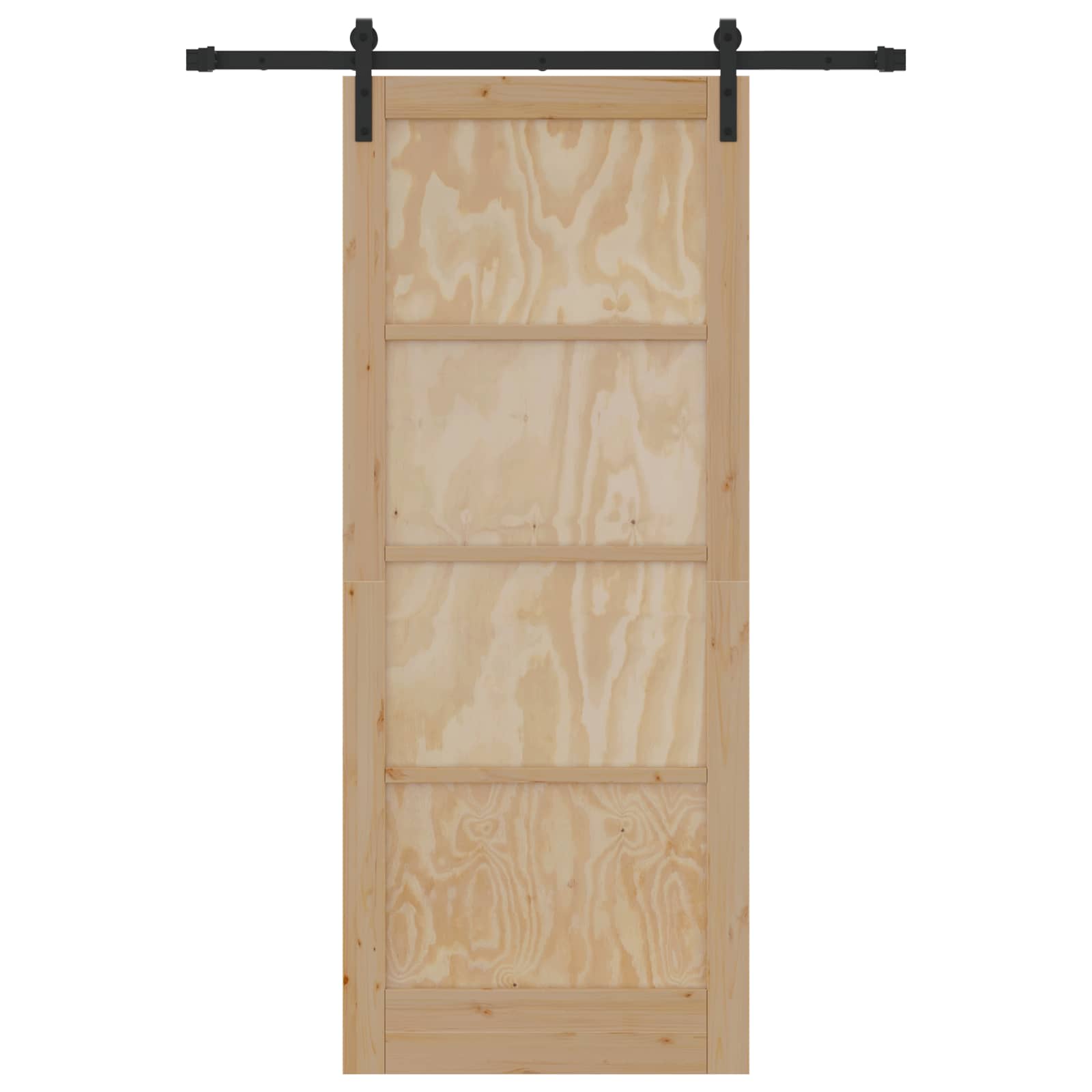 Schiebetür Natur 61 x 198,5 cm Massives Kiefernholz