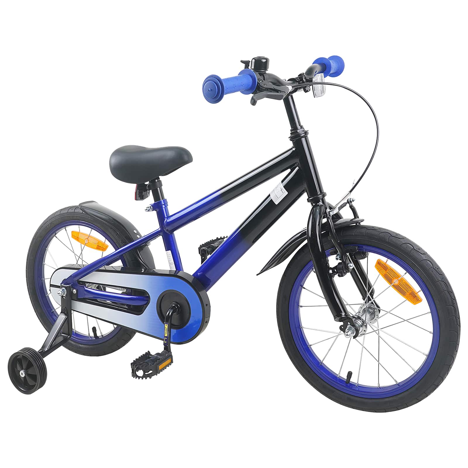 Kinderfahrrad 16 Zoll für 4-6 Jahre alt Grün Schwarz