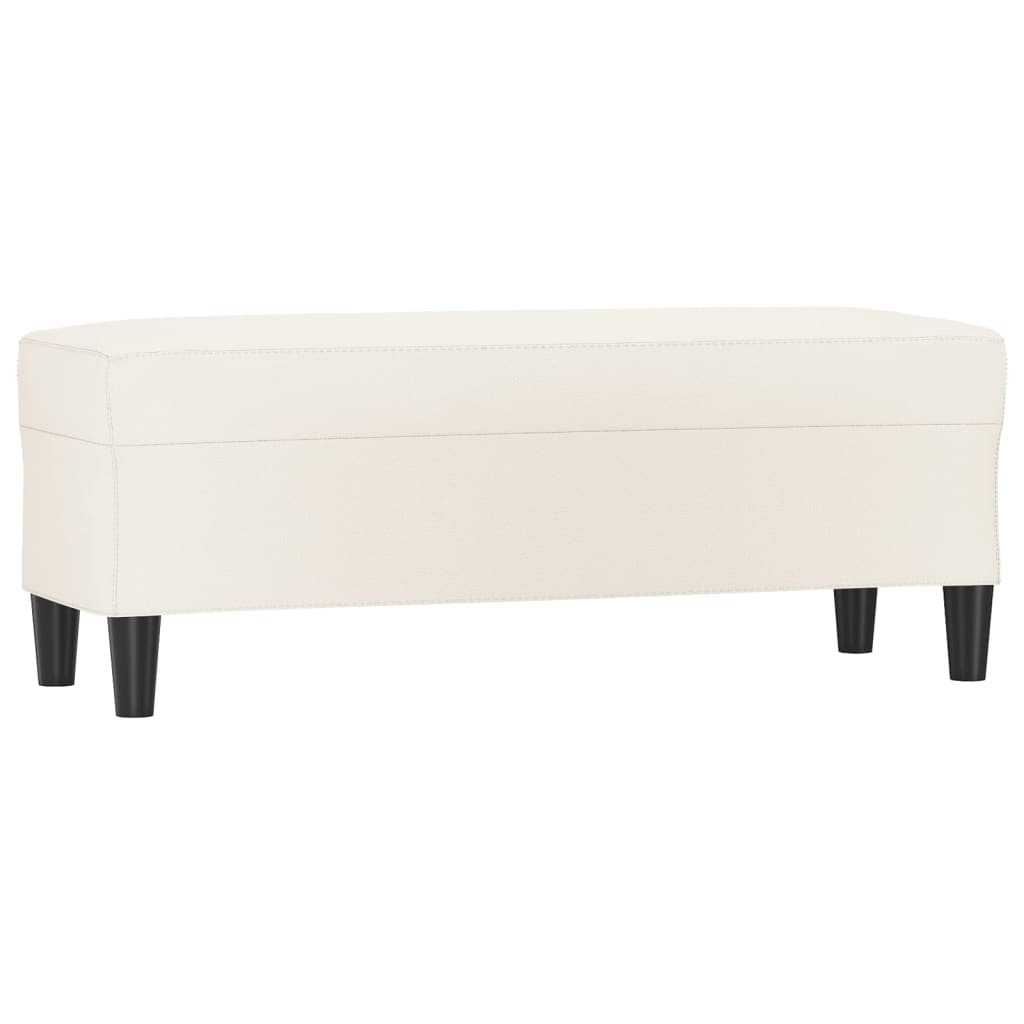 Sitzbank Schwarz 70x35x41 cm Kunstleder