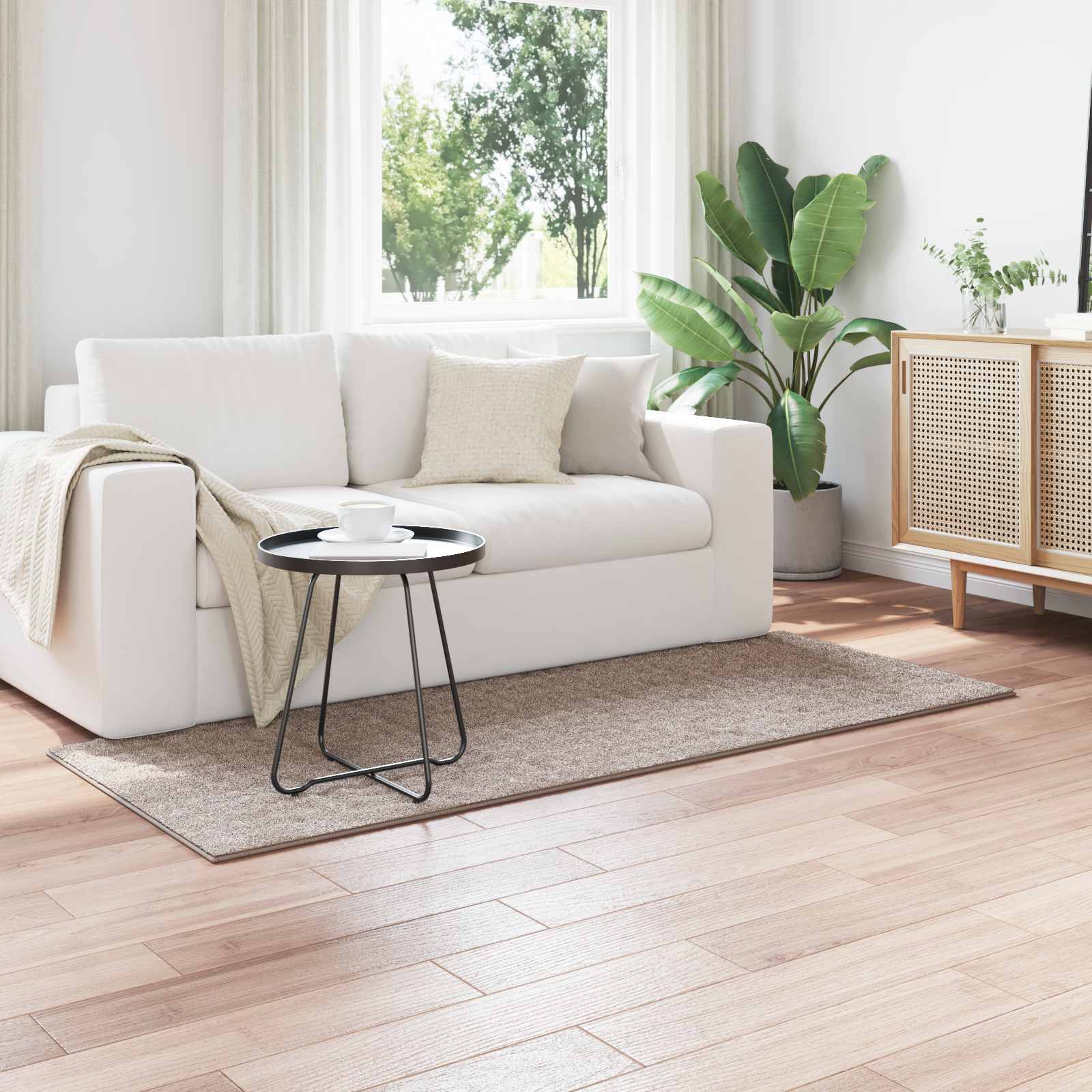 Bereichsteppiche Rechtwinklig SIROLO Creme 150 x 80 cm