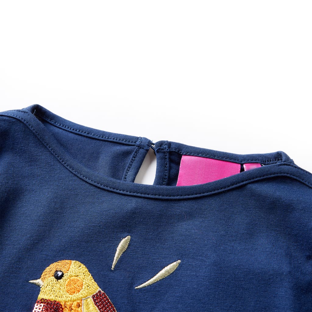 Kinder-Langarmshirt Dunkles Ocker 128