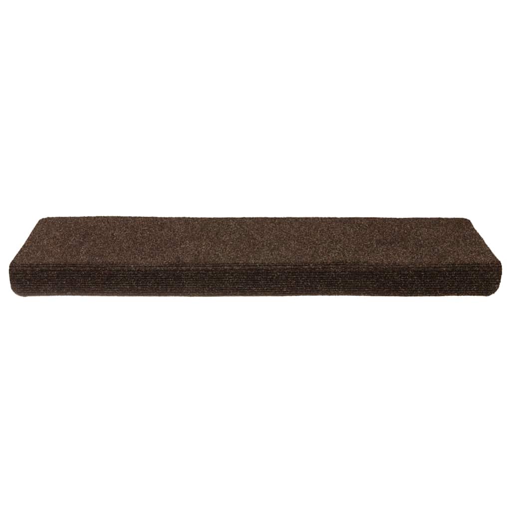 Stufenmatten Selbstklebend 15 Stk. 65x21x4 cm Hellbraun Rechteckiger Rand