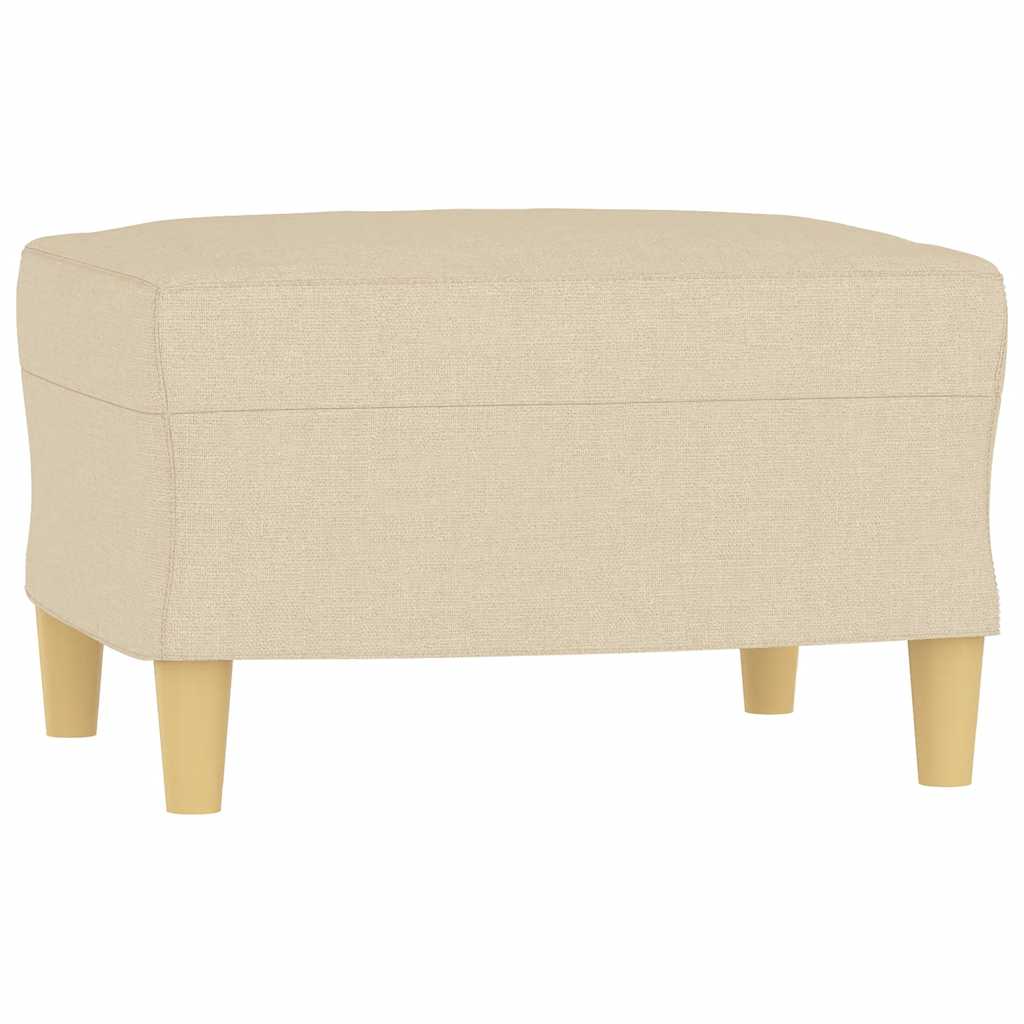 Fußhocker Hellgrau 60x50x41 cm Stoff
